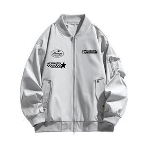 Куртка Unisex Baseball Collar Moderate HUANQIU, серый