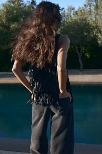 Укороченные джинсы Barrel H&M, черный