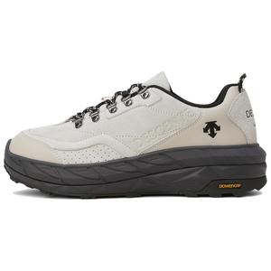 Креповые износостойкие низкие повседневные туфли унисекс цвета экрю DESCENTE, Ecru