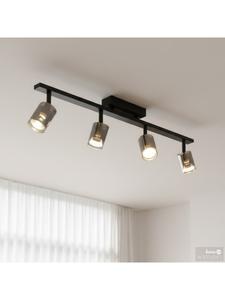 Home24 Потолочный светильник RAPA серо-черного цвета