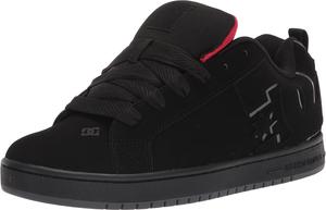 Мужские кеды DC Men's Court Graffik Low Top для скейтбординга Dc Shoes, черный/красный