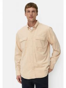 Рубашка с длинными рукавами и накладными карманами в овсяном цвете Camel Active