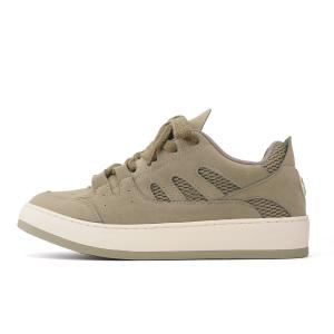 HUANQIU Slip Resistant Abrasion Resistant Low top Skateboard Shoes Men's Army Green