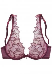 Футболка-бюстгальтер LASCANA, Bordeaux