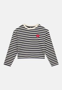 Топ ONLY GIRLS KOGLIVINA O NECK STRIPE, Night Sky/Cloud Dancer/Dark Blue