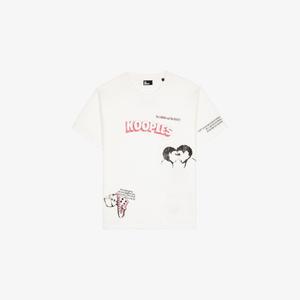 Футболка хлопковая The Kooples с графическим принтом, белый