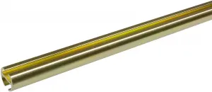Внутренний ходовой профиль Liedeco, (1 шт.), 1 направляющая фиксированного размера Ø 16 мм Длина: 160 см, цвет goldfarben/matt