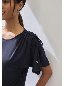 Рубашка с круглым вырезом темно-синего цвета LASCANA