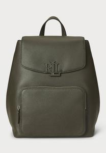 Рюкзак Lauren Ralph Lauren PEBBLED LEATHER MEDIUM CAMERYN BACKPACK, Dark Olive/Olive