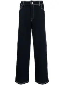 Брюки с контрастной строчкой Barrie, синий