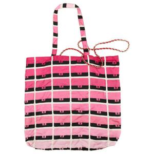 CHANEL Зимняя сумка тоут из кожи коровы унисекс розовая