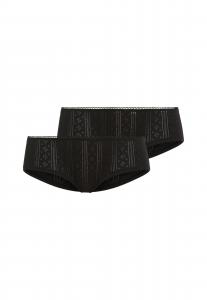 LSCN by LASCANA Трусы Boyshorts в черном цвете