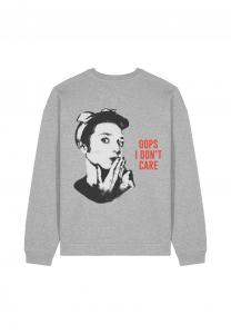 Толстовка OOPS I DONT CARE UNISEX Mira Paris, серый