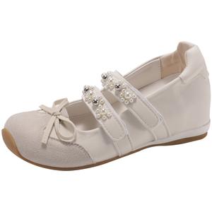 Туфли Мэри Джейн на плоской подошве женские Dragon Dance, Ecru