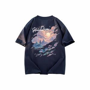 Футболка унисекс HUANQIU, темно-синий