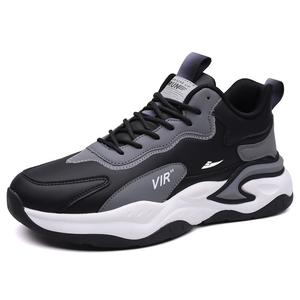 Kuding Износостойкие повседневные низкие туфли для мужчин с эффектом увеличения роста - черные, цвет Black