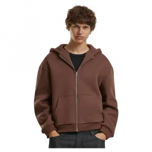 Толстовка Build Your Brand Fluffy full zip, коричневый