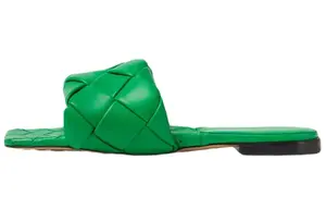 Шлепанцы женские зеленые Bottega Veneta