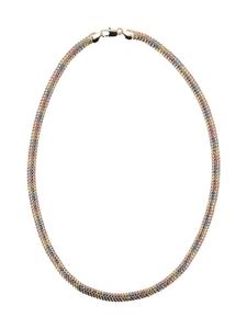 Faina Женская цепочка-колье из золота, розового серебра