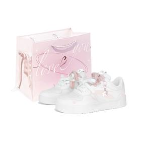 Женские скейтерские кроссовки Low top с расслабленным кроем, устойчивые к истиранию ANTA, розовый