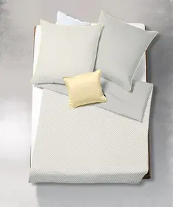 Постельное белье Mako-Satin 135x200, клетка Vichy, серебристо-светло-серый, двустороннее, 113527-17 Fleuresse