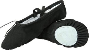 Балетные тапочки Nexete, классические тканевые с разделенной подошвой, для танцев, для малышей, девочек, мальчиков и женщин, черный