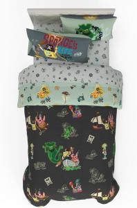 Комплект постельного белья The Spongebob Movie: The Search for Squarepants Twin Franco Kids, 5 предметов, мягкий двусторонний, с наградой Roblox, цвет The Spongebob Squarepants Movie: the Search for Squarepants