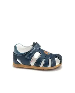 Детские сандалии из кожи на липучке Pablosky, темно-синий