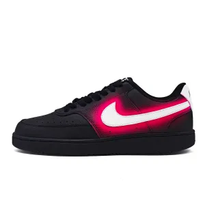 Nike Court Vision 1 Flash Blast синтетическая кожа легкие противоскользящие низкие кроссовки для скейтбординга унисекс Neon Red