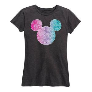 Женская футболка с рисунком банданы Disney's Mickey Mouse, цвет Heather Charcoal