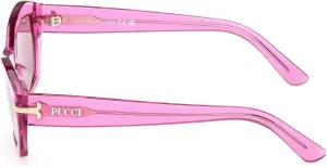 Женские солнцезащитные очки Pucci с геометрическим узором, Fuxia/Monocolor / Fuxia/Monocolor
