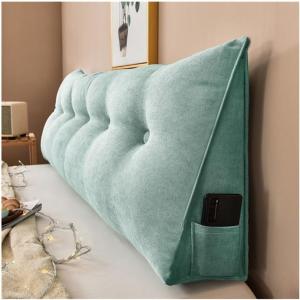 Подушка треугольная COZMAX для изголовья, озерно-голубой, размер 1