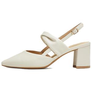 Женские туфли на платформе BASTO с массивным каблуком 6,5 см, экрю