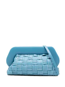 Плетеный клатч Themoirè, синий