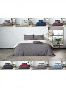 Двустороннее постельное белье Mistral Percale в кремово-сером цвете Mistral Home, 200x200 см