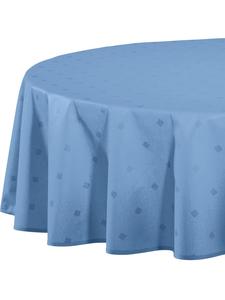 Erwin Müller Скатерть Neus из смесовой хлопчатобумажной ткани, синего цвета