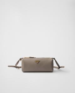 Кожаный чехол Prada, серый