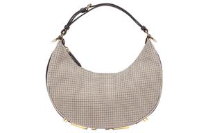 FENDI Шерстяная сумка-полумесяц