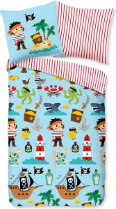 Постельное белье Доброе утро, перья и листья 140 x 200/220 см, 100% хлопок Muller Textil