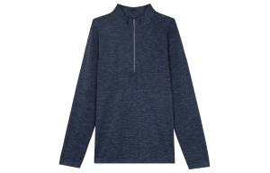 Lululemon Metal Vent Tech Футболка на молнии для тренировок, Anchor Gray/Sage Green/ANCHOR/GRSG