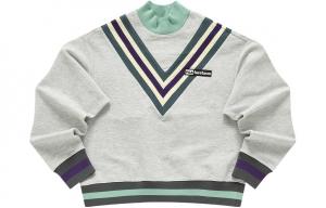 Футболка FACETASM для женщин серебристый цветок FILA FUSION, серебряный серый