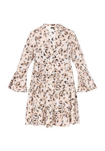 Платье-рубашка faina Fashion Look, коричневый/экрю