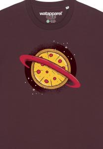 Футболка с принтом PIZZA PLANET watapparel, темно-красный