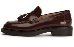 Туфли женские на платформе с низким верхом бордового цвета Tony Bianco