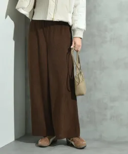 Вельветовые брюки в горошек с эластичным поясом Interplanet, цвет Dot Brown