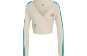 Женский укороченный топ Adidas Originals, цвет Beige