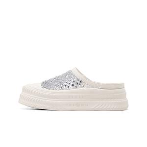 C°BANNER Женские противоскользящие тапочки с закрытым носком серебристые, цвет Silver