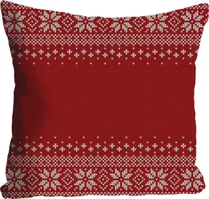 Декоративная подушка Queence "Tabea", чехол без наполнителя, 1 шт 40х40 см, красный