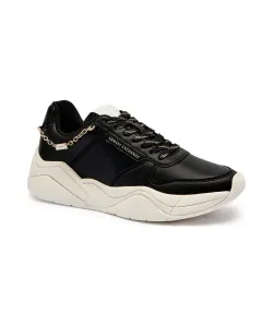 Кожаные кроссовки Armani Exchange, черный