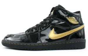 Jordan Кроссовки 1 Retro Black Metallic Gold 2003 Men's